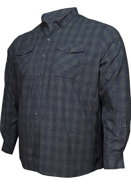 Büyük Beden Pamuklu Oduncu Gömlek modelleri