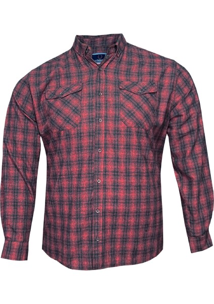 Büyük Beden Pamuklu Oduncu Gömlek