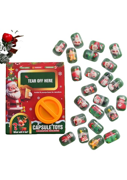 Noel Gashapon Makinesi Karikatür Bebek Anahtarlık Kolye (Yurt Dışından)