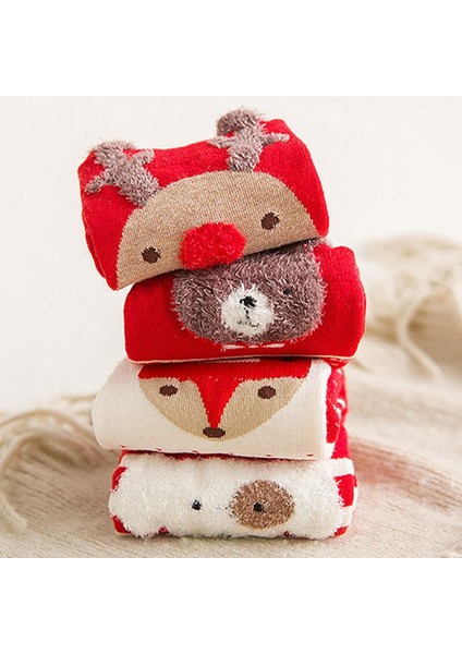 2025 Yeni Yılbaşı Çorap 4 Çift Paket (Yurt Dışından) fiyatları