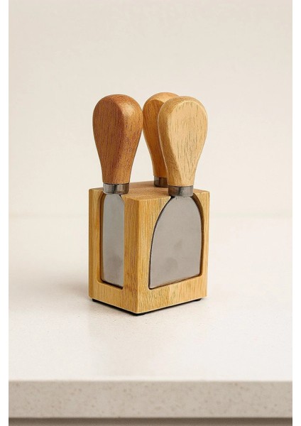 Bambu 4’lü Peynir Bıçağı Seti – Kompakt ve Şık Tasarım fırsatları