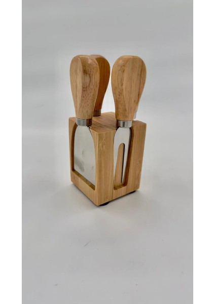 Bambu 4’lü Peynir Bıçağı Seti – Kompakt ve Şık Tasarım indirimleri