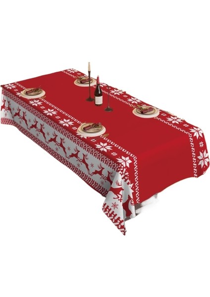 Dikdörtgen Noel Masa Örtüsü Noel Süsleri (Yurt Dışından)