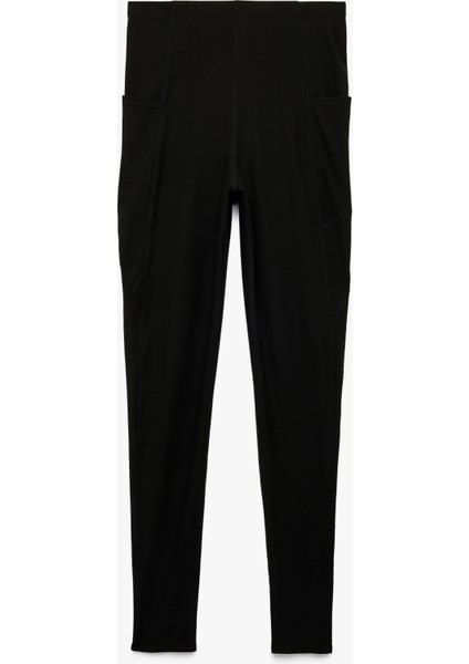 Yüksek Bel Interlok Kumaş Cep Detaylı Spor Tayt modelleri