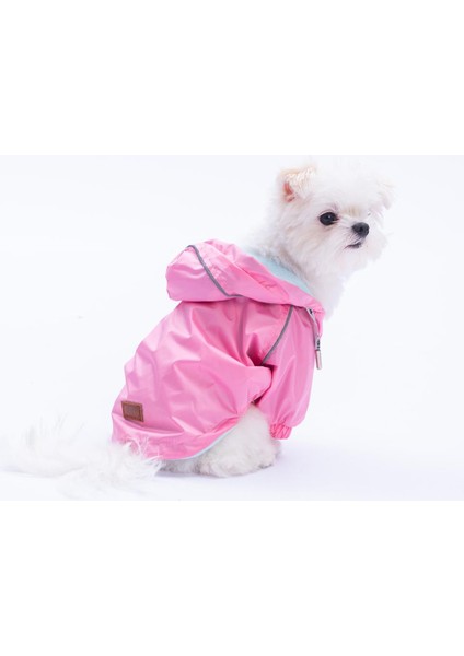 Pembe Pluvia V25 Köpek Mont Köpek Yağmurluk Köpek Kıyafeti Köpek Elbisesi
