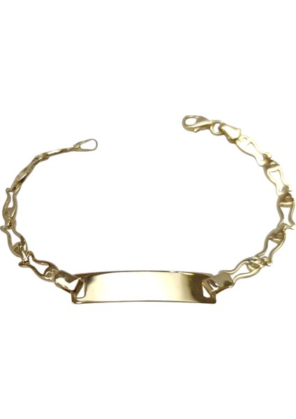 Çocuk Isim Yazılabilir Bileklik 14 Ayar Altın Hd Videolu