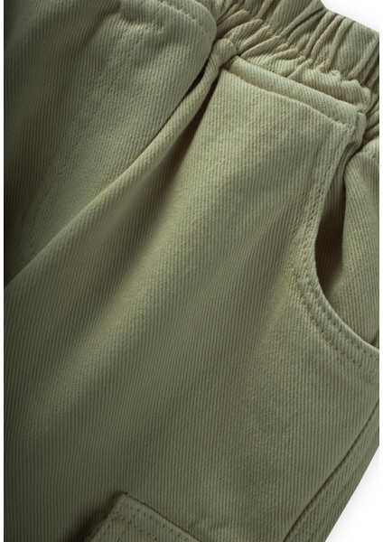 Gabardin Kargo Pantolon 2-7 Yaş Haki Yeşil modelleri