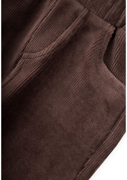 Fitilli Kadife Pantolon 1-8 Yaş Kahverengi modelleri