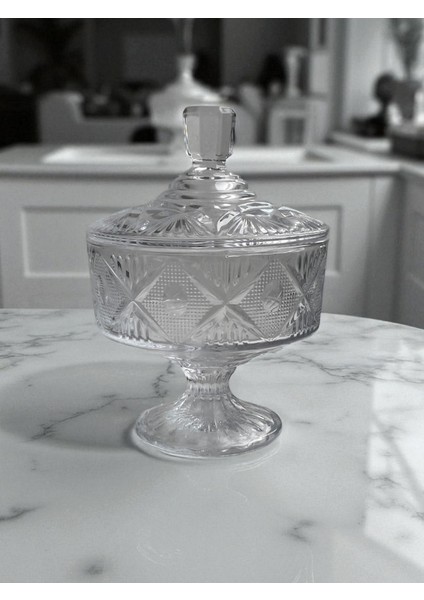 Cam Ayaklı Şekerlik (Ürün Ebatları Için Açıklamaya Bakınız)