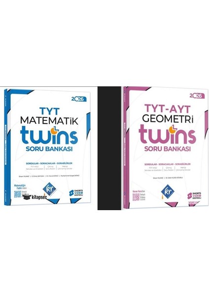 Tyt Twins Matematik Soru Bankası ve Tyt - Ayt Twins Geometri Soru Bankası