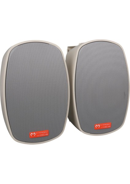 Mv-22 12 cm 40 Watt Komütatörlü Hat Trafolu Krem Beyaz Sütun Hoparlör (2'li Takım) fiyatları
