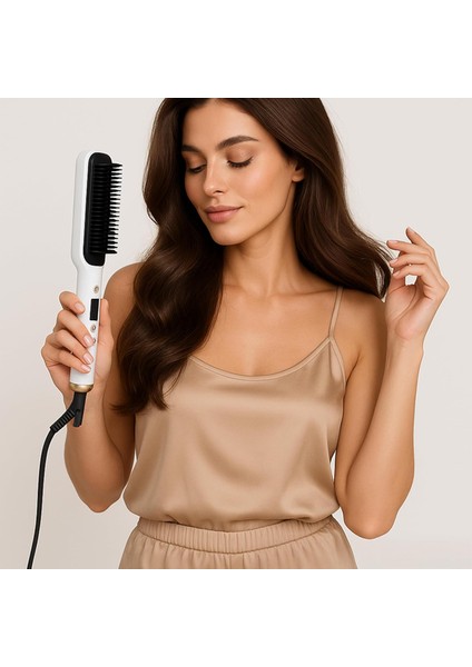 Mioji Mio B1 LED Göstergeli Saç Düzleştirici Tarak - Beyaz