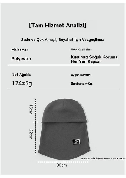 Sonbahar ve Kış Katı Renk Artı Kadife Kalınlaştırılmış Soğuğa Dayanıklı Şapka Eşarp Hepsi Bir Arada Elektrikli Araba Kask Sürme Dış Mekan Sıcak Kafa (Yurt Dışından) indirimleri