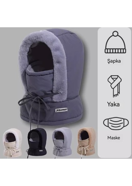 Erkekler Için Kışsıcakşapka Rüzgar Geçirmez Artıkadife Kalın Eşarp Hepsi Bir Arada Maske Kadınlar Bisiklet Rüzgar Geçirmez Bisiklet Baotousapkası (Yurt Dışından) fiyatları