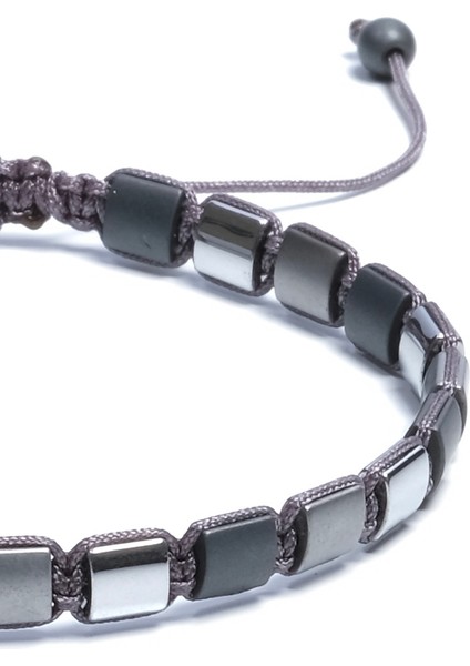 Hematit Doğal Taş Bileklik, Unisex Bileklik, Tasarım Bileklik Ipli Ayarlanabilir modelleri