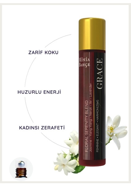 Grace – Çiçeksi Zarafet Roll-On | %100 Doğal, Alkolsüz – 10 ml