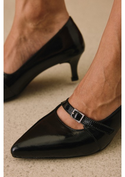 , Kadın Hakiki Deri Ayakkabı 1531050Z26105007K Siyah modelleri