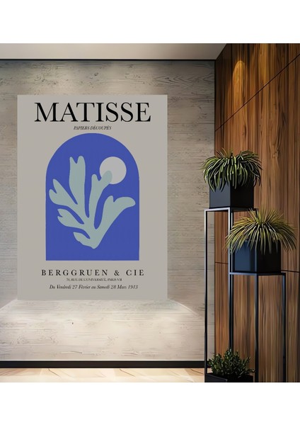 Dekoratif Ahşap Dikdörtgen Tablo Matisse Papiers Decoupes