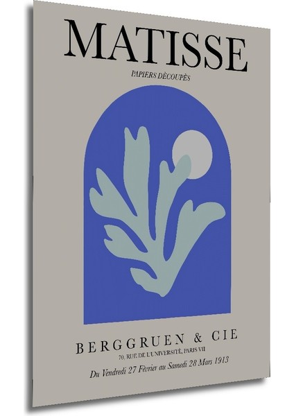 Dekoratif Ahşap Dikdörtgen Tablo Matisse Papiers Decoupes modelleri