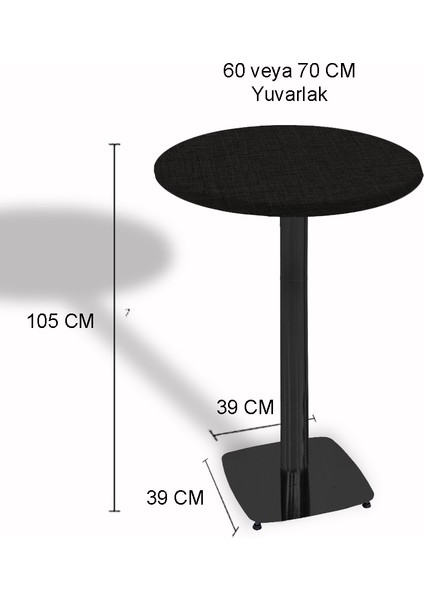 Papatya Bistro Wermodin Masa Yuvarlak 67 cm (Gold) - Afyon Mermer indirimleri