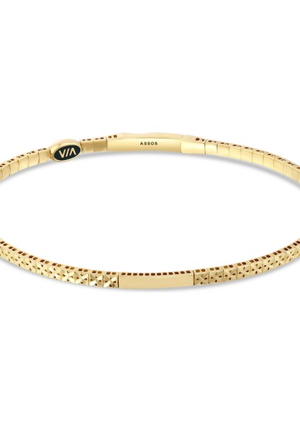 Tasarım Altın Kelepçe - 14K