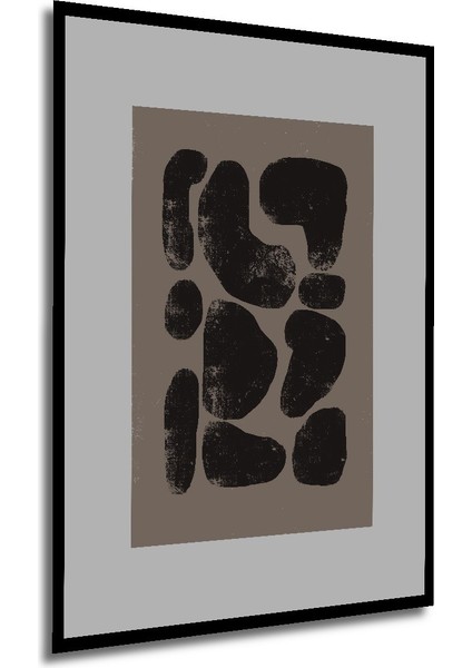 Dekoratif Ahşap Dikdörtgen Tablo Soyut Desenler Çerçeve Görünümlü modelleri