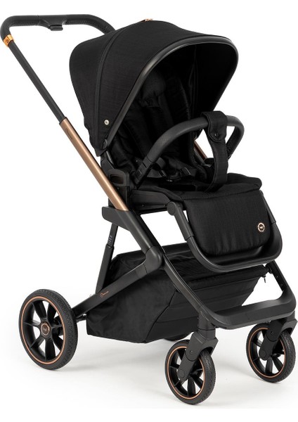 Nanofold 3 Black Cosmo Travel Sistem Bebek Arabası Black Gold