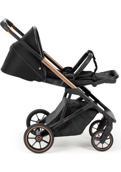 Nanofold 3 Black Cosmo Travel Sistem Bebek Arabası Black Gold
