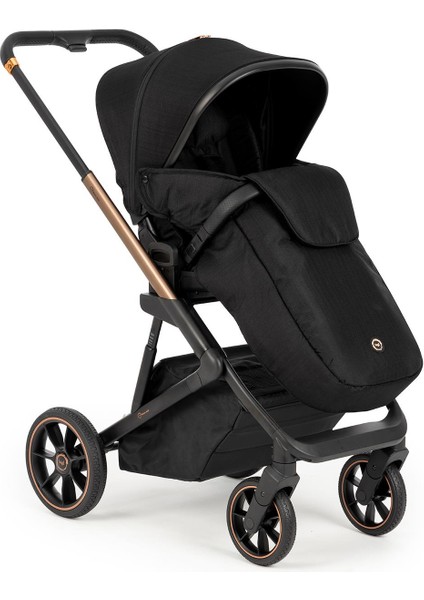Nanofold 3 Black Cosmo Travel Sistem Bebek Arabası Black Gold