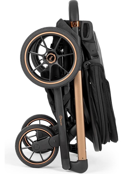 Nanofold 3 Black Cosmo Travel Sistem Bebek Arabası Black Gold