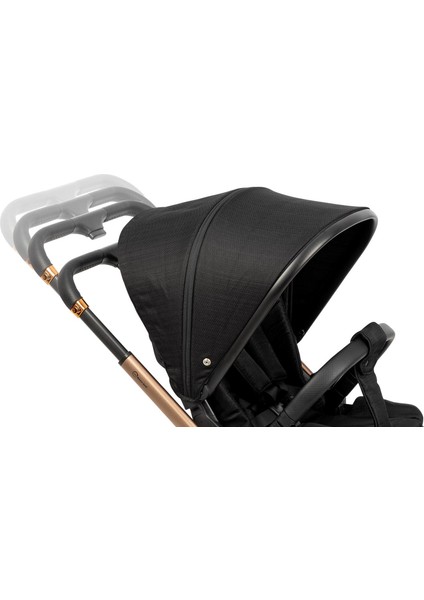 Nanofold 3 Black Cosmo Travel Sistem Bebek Arabası Black Gold