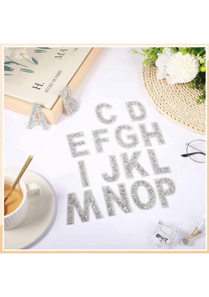 104X Glitter Rhinestone Alfabe Harf Çıkartmaları 2 4 Inç Reçine Rhinestone Demirinde Parıltılı Glitter Self Self-Yapışkan A-Z (Yurt Dışından) indirimleri