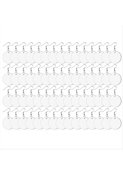 210PCS Süblimasyon Küpe Boşluklar Çift Side 70 Süblimasyon Boş Ürünler 70 Kanca ve 70 Atlama Halkası Isı Transferi (Yurt Dışından)