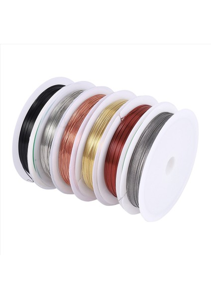 6 Paket Takı Boncuk Teli Mücevher Yapma Malzemeleri ve Zanaat (24 Gauge) (Yurt Dışından) fiyatları