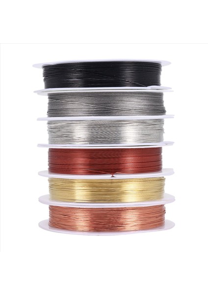 6 Paket Takı Boncuk Teli Mücevher Yapma Malzemeleri ve Zanaat (24 Gauge) (Yurt Dışından) modelleri