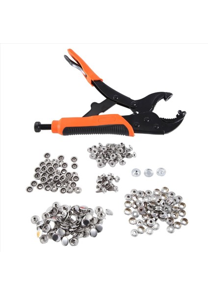 Ağır Hizmet Tipi Snap Girişim Aracı Tekne Kapağı Snap Duthing Aracı Için 60 Setle Snap Setter Aracı Kiti Metal Çıtçıtların Değiştirilmesi (Yurt Dışından)