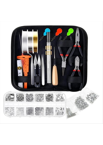 Takı Yapma Aracı Kiti Yetişkinler Için Takı Pense ile Takı Onarım Araçları Zanaat Dıy ve Mücevher Yapımı (Yurt Dışından)
