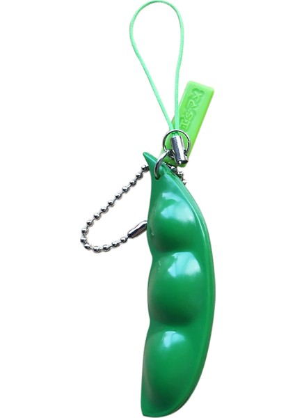 3 Paket Squeeze-A-Bean Puti Puti Mugen Edamame Keychain Keyasyon Ekstrüzyon Fasulye Bezelye Soya Oyuncakları (Yurt Dışından) fiyatları
