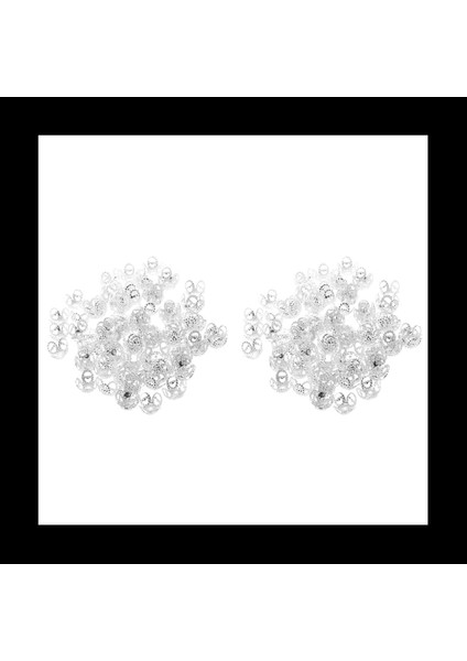 200 Parçalı Gümüş 4 Yaprağı Dili Boncuk Kapakları Mücevher Yapımı Için Büyük Boncuklar (8mm) (Yurt Dışından)