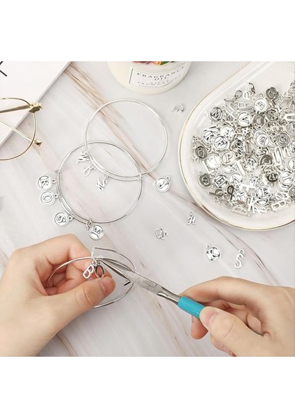 Letter Charms 156PCS/6 Set Alfabe Abc Mektup Takılar 3 Stil Sermaye A-Z Takımları Dıy Bilezik Kolye Takı Için (Yurt Dışından) fiyatları