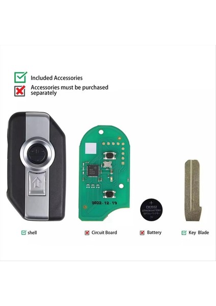 XSBM90GL XM38 Motosiklet Akıllı Flip Uzaktan Anahtar Kabuğu Bmw Için 8A Chıp (Yurt Dışından) modelleri