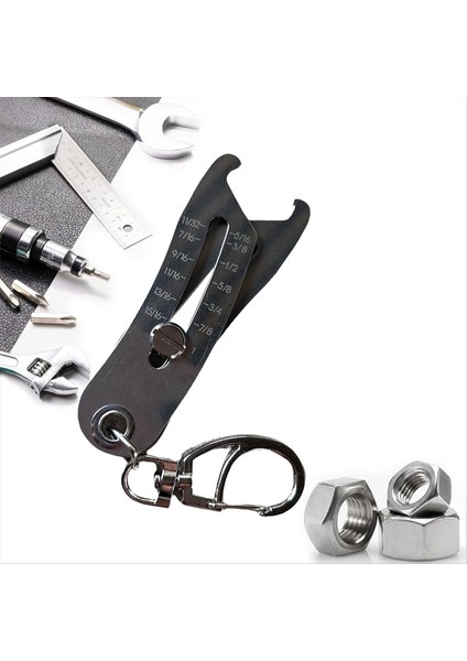 Taşınabilir Hassas Diş Boyutu Denetleyicisi Anahtarlık Somun ve Cıvata Iplik Boyutu Dama Cıvatası Boyutu Bulucu Ölçüm Için (Yurt Dışından) modelleri