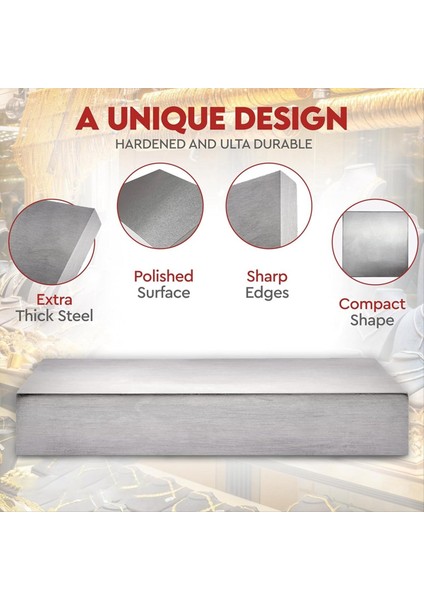 Çelik Tezgah Blok Düz Anviljewelry Araçları - Isı Edilmiş Kazanmaya Dayanıklı Katı Metal Tezgah Bloku Mücevher Yapımı B (Yurt Dışından) modelleri