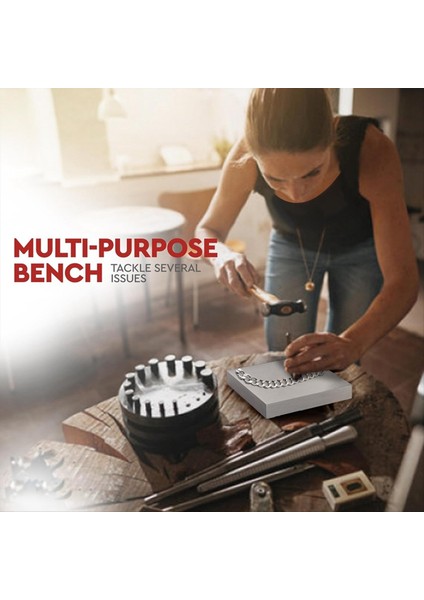 Çelik Tezgah Blok Düz Anviljewelry Araçları - Isı Edilmiş Kazanmaya Dayanıklı Katı Metal Tezgah Bloku Mücevher Yapımı B (Yurt Dışından) fırsatları