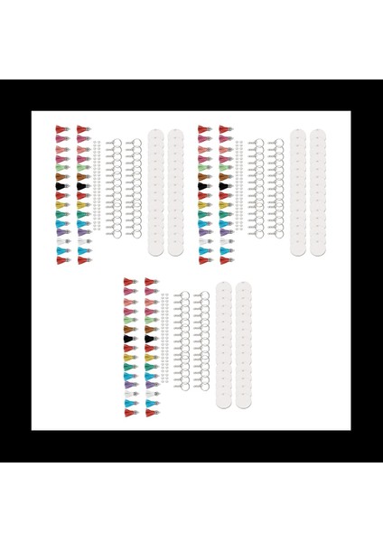 450PCS Süblimasyon Boşlukları Anahtarlıklar Toplu Anahtarlık Süsleri El Sanatları Için Set Takı Yapımı (Yurt Dışından)