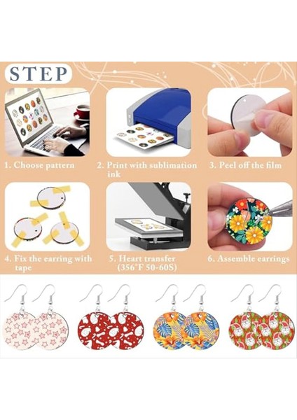 180PCS Küpe Kancaları ve Atlama Halkaları ile Küpe Boşlukları Süblimasyon Boşlukları Isı Transferi Küpe Boş Yuvarlak Küpe Boşlukları (Yurt Dışından) fırsatları