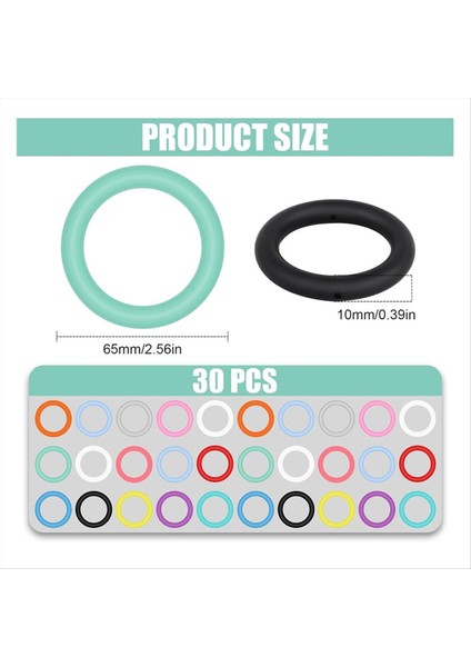 91PCS Silikon Beadable Halka Yapımı Kiti Silikon Boncuklar Için Silikon Çember Çerçeve Silikon Kolye Keychain Kolye Bilezik (Yurt Dışından) fiyatları