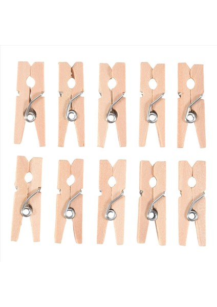 100 Adet/set 25MM Mini Ahşap Klip Doğal Zanaat Pimi Fotoğraf Bebek (Yurt Dışından) fiyatları