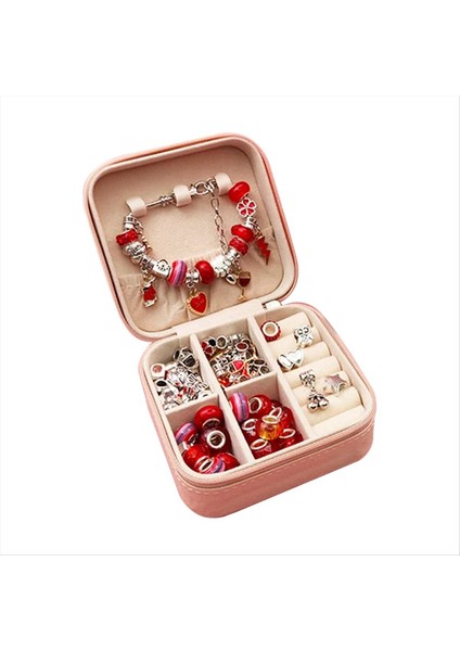 Takı Yapma Kiti Charm Bilezik Kolye Mevcut Boncuklar Set Diy Oyuncakları Çocuk Bilezikleri Doğum Günü E (Yurt Dışından)