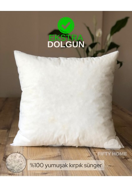 1 Adet Kırlent Iç Yastık - 8 Farklı Ebat - Dolgusu 100% Kırpık Sünger fiyatları